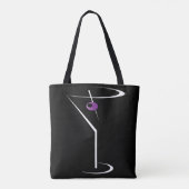 Martini Bartender Bag - Martini Glass Bartending Tote Bag (Achterkant)