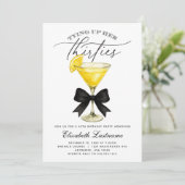 Martini bindt haar 40ste verjaardag vast kaart (Staand voorkant)