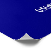 Martini Blue (druk) Poster (Hoek)