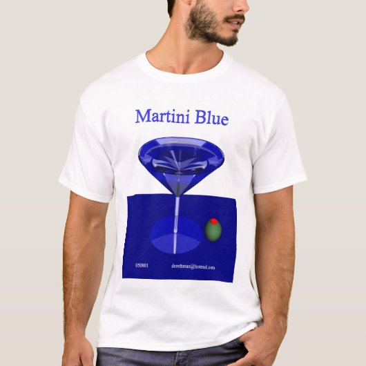 Martini Blue (voorzijde) T-shirt (Voorkant)