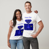 Martini Blue (voorzijde) T-shirt (Unisex)