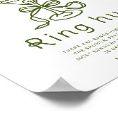 Martini boog vrijgezellenfeest Ringjacht spel Poster (Hoek)