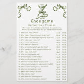 Martini boog vrijgezellenfeest Schoen spel (Voorkant)