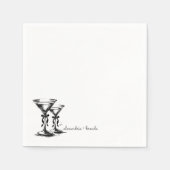 Martini Boogjes Servet (Voorkant)