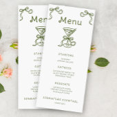 Martini Bow Bruiloftsmenu Menu