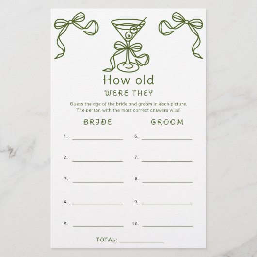 Martini Bow Hoe oud waren ze? (Voorkant)