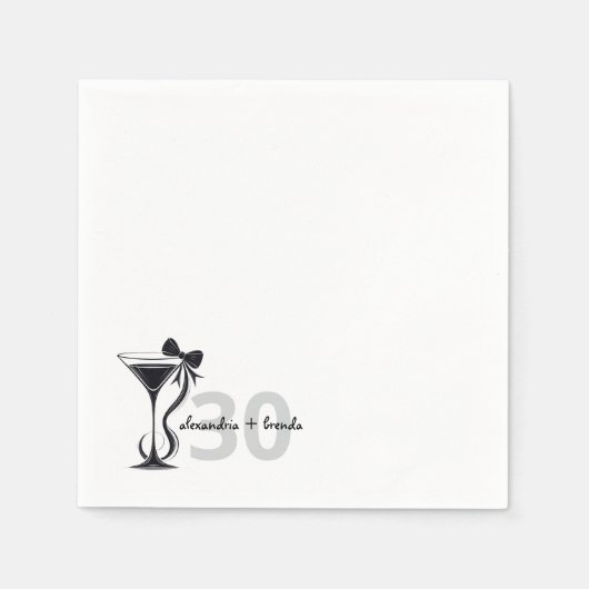 Martini Bow Servet (Voorkant)