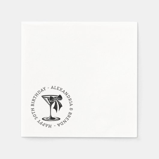 Martini Bow Servet (Voorkant)