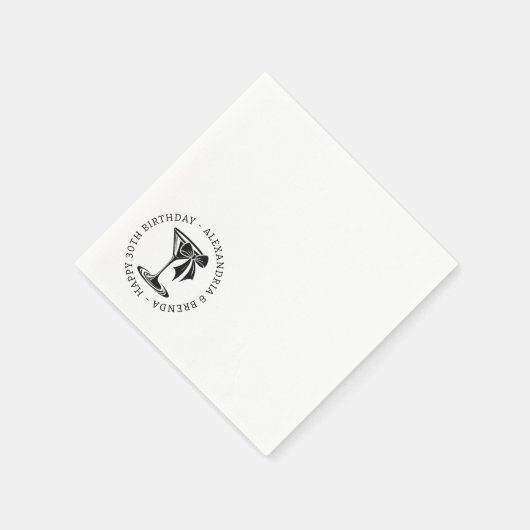 Martini Bow Servet (Hoek)