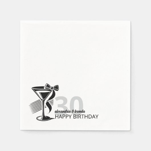Martini Bow Servet (Voorkant)
