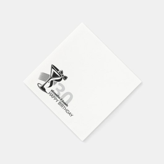 Martini Bow Servet (Hoek)