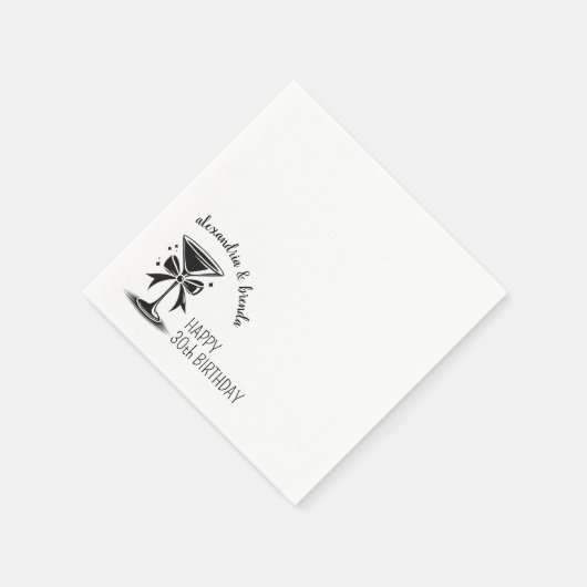 Martini Bow Servet (Hoek)