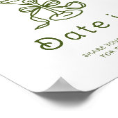 Martini Bow Vrijgezellenfeest Datum nacht ideeën Poster (Hoek)