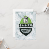 Martini Break Wenskaart Kaart (Voorkant / Achterkant in situ)