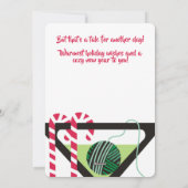 Martini breitting crochet-kerstkaart feestdagenkaart (Achterkant)