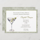 Martini Bridal Shower Kaart (Voorkant / Achterkant)