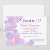 Martini Bubbles Party Uitnodiging (Voorkant / Achterkant)