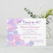 Martini Bubbles Party Uitnodiging (Staand voorkant)