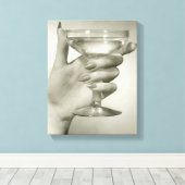 Martini Canvas Afdruk (Insitu (Houten vloer))