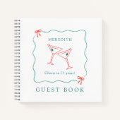 Martini Cheers 21e verjaardagsfeestje gastenboek Notitieboek (Voorkant)