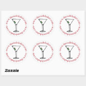 martini cirkelsticker - groot ronde sticker (Vel)