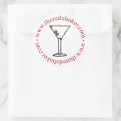 martini cirkelsticker - groot ronde sticker (Tas)