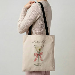 Martini Club Cocktailtasje Funny Martini-liefhebbe Tote Bag