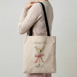 Martini Club Cocktailtasje Funny Martini-liefhebbe Tote Bag