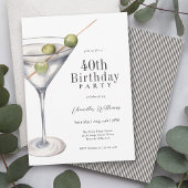 Martini Cocktail 40e verluetdagfeest Kaart