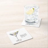 Martini Cocktail 60ste verjaardagsfeestje Kartonnen Onderzetters (Insitu)