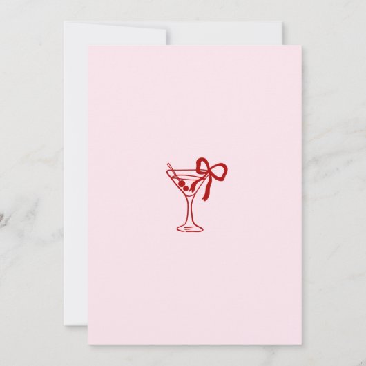 Martini Cocktail A Tini Bit Older 30th Birthday Kaart (Achterkant)