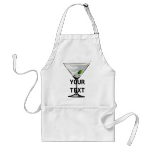 Martini Cocktail Apron Sjabloon Standaard Schort