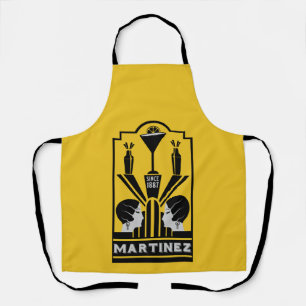 Martini Cocktail Art Deco Schort