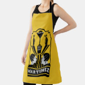 Martini Cocktail Art Deco Schort (Insitu)