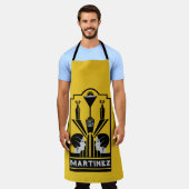 Martini Cocktail Art Deco Schort (Gedragen)