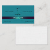 Martini Cocktail Bartender Sjabloon Visitekaartje (Voorkant / Achterkant)