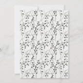 Martini Cocktail Illustratie Koppels Douche Kaart (Achterkant)