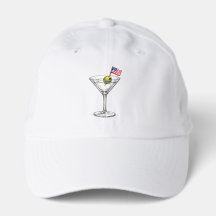Martini Cocktail met Amerikaanse vlag