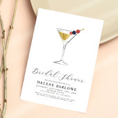 Martini Cocktail Modern Minimalistisch Vrijgezelle Kaart