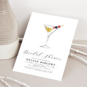 Martini Cocktail Modern Minimalistisch Vrijgezelle Kaart