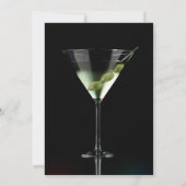 Martini cocktail op zwart kaart (Achterkant)
