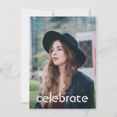 Martini Cocktail Party Birthday Kaart (Achterkant)