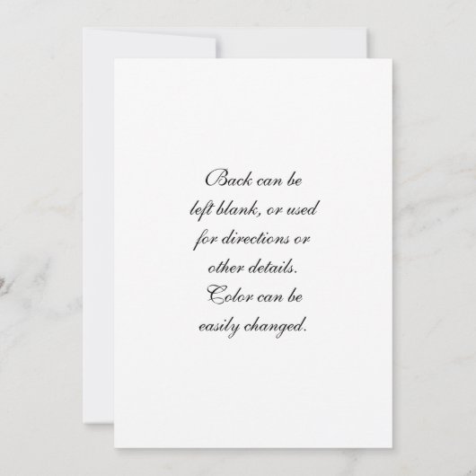 Martini Cocktail Party Invitation Kaart (Achterkant)