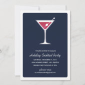 Martini Cocktail Party Invitation Kaart (Voorkant)