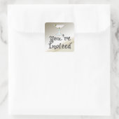 Martini Cocktail Party Uitnodiging envelop zegel (Tas)