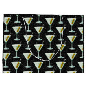 Martini Cocktail Pattern Groot Cadeauzakje (Achterkant)