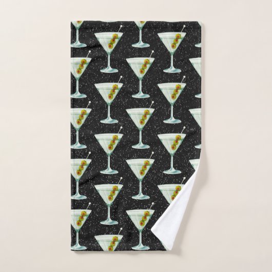 Martini Cocktail Pattern Handdoek (Handdoek)
