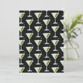 Martini Cocktail Pattern Kaart (Staand voorkant)