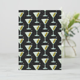 Martini Cocktail Pattern Kaart