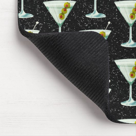 Martini Cocktail Pattern Muismat (Hoek)